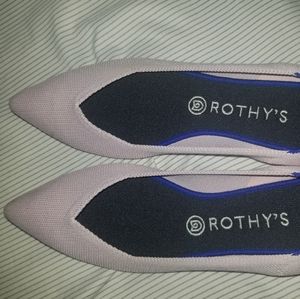 Rothy's Petal pink pointed toe flats